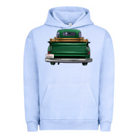 Pigment Grape Ice western green truck back view Urban Hoodie - FaDigitalArtStudio