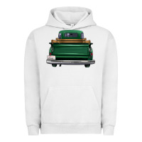 Western Green Truck Back View Urban Hoodie | Teevron