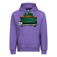 Tulip western green truck back view Urban Hoodie - FaDigitalArtStudio