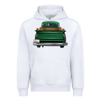 White western green truck back view Urban Hoodie - FaDigitalArtStudio