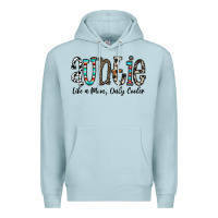 Blue Mist auntie  like a mom, only cooler Premium Hoodie - CowhideDigitalArt