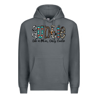 Rock auntie  like a mom, only cooler Premium Hoodie - CowhideDigitalArt