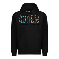 Black auntie  like a mom, only cooler Premium Hoodie - CowhideDigitalArt