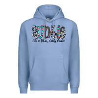 Colony Blue auntie  like a mom, only cooler Premium Hoodie - CowhideDigitalArt