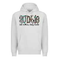 Dove Grey auntie  like a mom, only cooler Premium Hoodie - CowhideDigitalArt