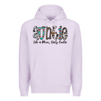 Lilac auntie  like a mom, only cooler Premium Hoodie - CowhideDigitalArt