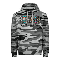 Slate Camo auntie  like a mom, only cooler Premium Hoodie - CowhideDigitalArt