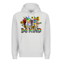 Dove Grey be kind Premium Hoodie - CowhideDigitalArt