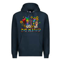 Navy be kind Premium Hoodie - CowhideDigitalArt