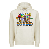Oatmeal Heather be kind Premium Hoodie - CowhideDigitalArt