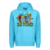 Ocean Blue be kind Premium Hoodie - CowhideDigitalArt