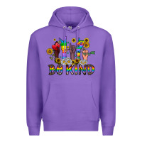 Purple be kind Premium Hoodie - CowhideDigitalArt