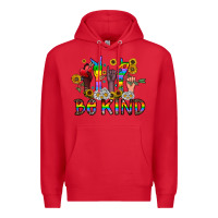 Red be kind Premium Hoodie - CowhideDigitalArt