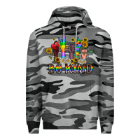 Slate Camo be kind Premium Hoodie - CowhideDigitalArt