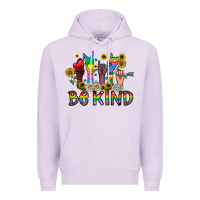 Lilac be kind Premium Hoodie - CowhideDigitalArt