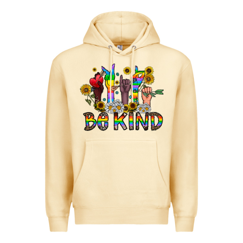 Be Kind Premium Hoodie by CowhideDigitalArt | Teevron