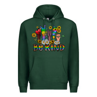 Sports Green be kind Premium Hoodie - CowhideDigitalArt