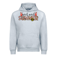 Heather Grey sweet sweet summer Urban Hoodie - CowhideDigitalArt