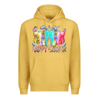 Antique Gold happy easter tooth Premium Hoodie - RacoonDesign