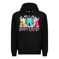 Black happy easter tooth Premium Hoodie - RacoonDesign