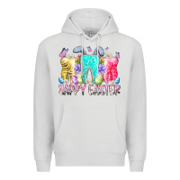 Dove Grey happy easter tooth Premium Hoodie - RacoonDesign