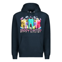 Navy happy easter tooth Premium Hoodie - RacoonDesign