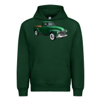 Forest Green western green truck right 34 view 1 Urban Hoodie - FaDigitalArtStudio