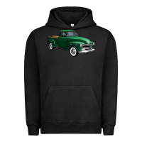 Pigment Black western green truck right 34 view 1 Urban Hoodie - FaDigitalArtStudio