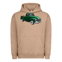 Pigment Burro western green truck right 34 view 1 Urban Hoodie - FaDigitalArtStudio