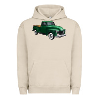 Pigment French Oak western green truck right 34 view 1 Urban Hoodie - FaDigitalArtStudio