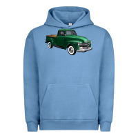 Pigment Pebble Blue western green truck right 34 view 1 Urban Hoodie - FaDigitalArtStudio