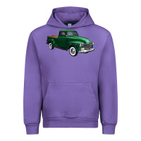 Tulip western green truck right 34 view 1 Urban Hoodie - FaDigitalArtStudio