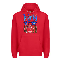Red part in the usa Premium Hoodie - HRA Design Shop