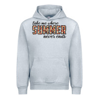Heather Grey take me where summer never ends Urban Hoodie - CowhideDigitalArt
