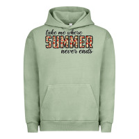 Pigment Oil Green take me where summer never ends Urban Hoodie - CowhideDigitalArt