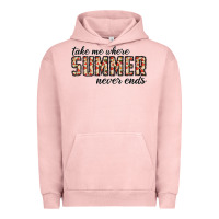 Pigment Salmon take me where summer never ends Urban Hoodie - CowhideDigitalArt