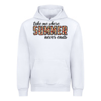 White take me where summer never ends Urban Hoodie - CowhideDigitalArt