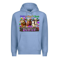 Colony Blue happy mardi gras heifer Premium Hoodie - RacoonDesign