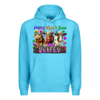 Ocean Blue happy mardi gras heifer Premium Hoodie - RacoonDesign