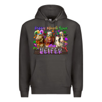 Smoke happy mardi gras heifer Premium Hoodie - RacoonDesign