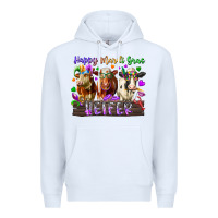 White happy mardi gras heifer Premium Hoodie - RacoonDesign