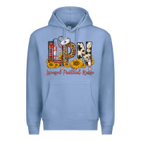 Colony Blue lpn licensed practical nurse Premium Hoodie - FaDigitalArtStudio