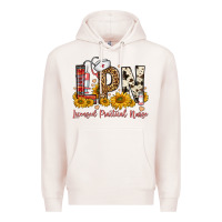 Pale Pink lpn licensed practical nurse Premium Hoodie - FaDigitalArtStudio