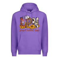 Purple lpn licensed practical nurse Premium Hoodie - FaDigitalArtStudio