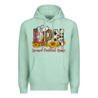 Seafoam lpn licensed practical nurse Premium Hoodie - FaDigitalArtStudio