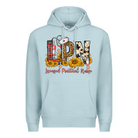 Blue Mist lpn licensed practical nurse Premium Hoodie - FaDigitalArtStudio