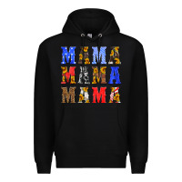 Black mama american flag 4th of july Premium Hoodie - HRA Design Shop