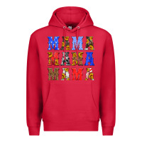 Cardinal mama american flag 4th of july Premium Hoodie - HRA Design Shop