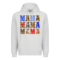 Dove Grey mama american flag 4th of july Premium Hoodie - HRA Design Shop