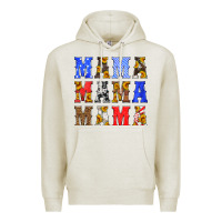 Oatmeal Heather mama american flag 4th of july Premium Hoodie - HRA Design Shop